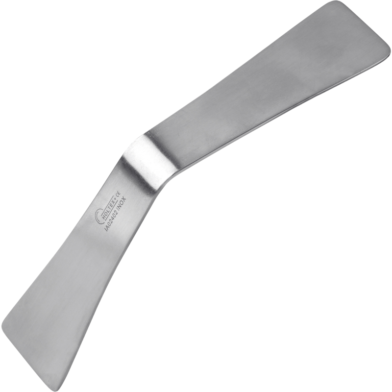 Abaisse-langue coudé en inox