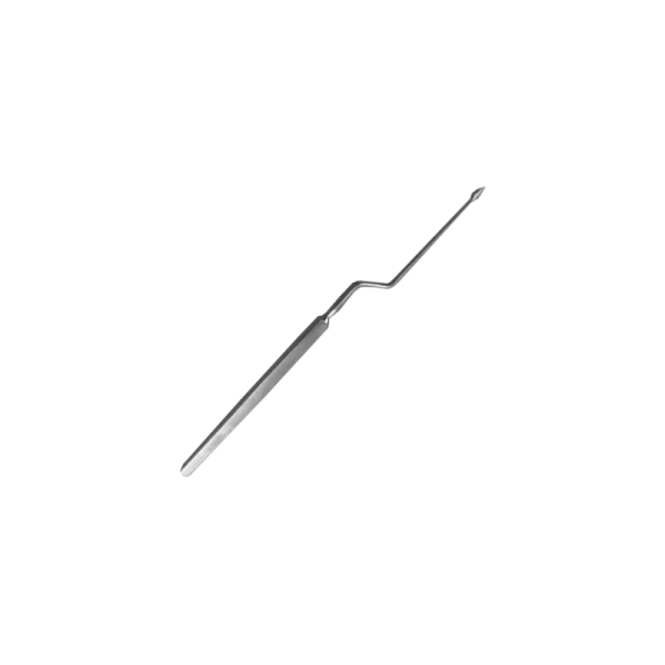 Aiguille Politzer de paracentèse en baïonnette- 18 cm