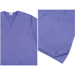 Casaque unisexe en coton Gima (bleu indigo)