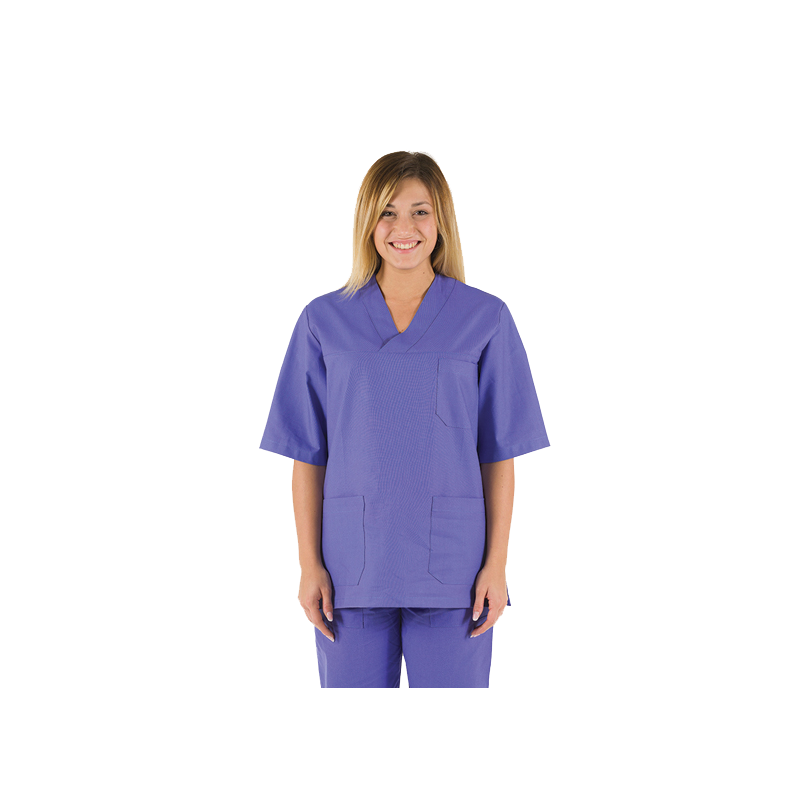 Casaque unisexe en coton Gima (bleu indigo)