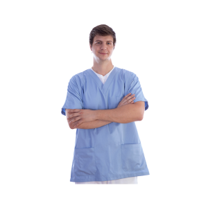 Casaque unisexe en coton/polyester Gima (bleu)