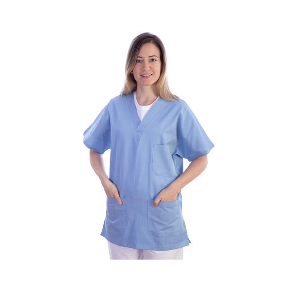 Casaque unisexe en coton/polyester Gima (bleu)