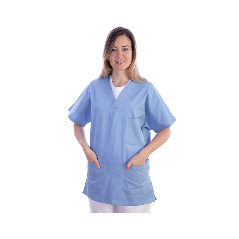 Casaque unisexe en coton/polyester Gima (bleu)