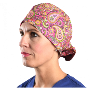 Calot chirurgical à motif en coton