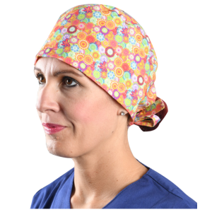 Calot chirurgical à motif en coton