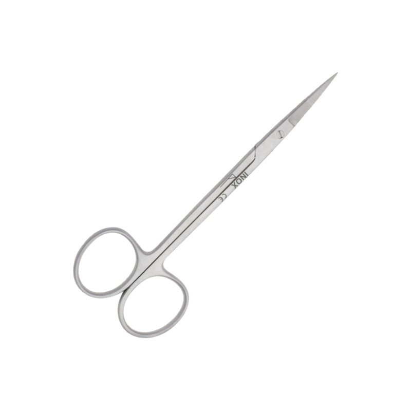 Ciseaux iridectomie courbes en inox – 11;5 cm