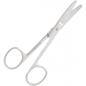 Ciseaux mousses courbes en inox