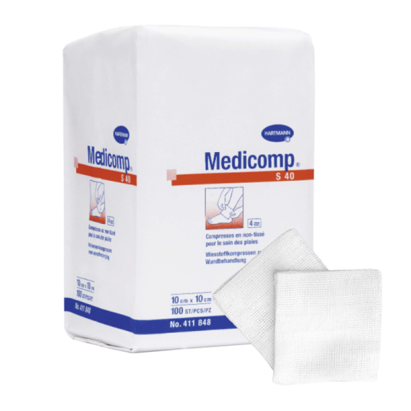 Compresses non tissées non stériles Medicomp (boite de 100)