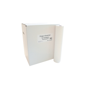 Draps d’examen ouate gaufrée One Ply (12 rouleaux)