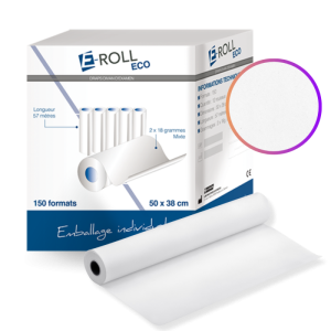 Draps d'examen ouate lisse Euromedis Super Eco (12 rouleaux)