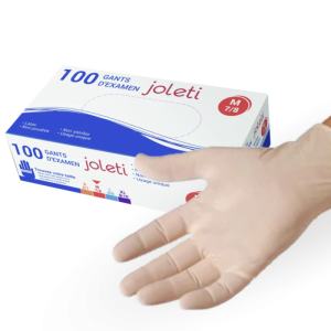 Gants d'examen latex non stériles non poudrés (boîte de 100)