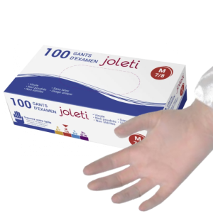 Gants vinyle Joleti non poudrés non stériles (boite de 100)