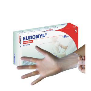 Gants vinyle non poudrés non stériles Euronyl (boîte de 100)