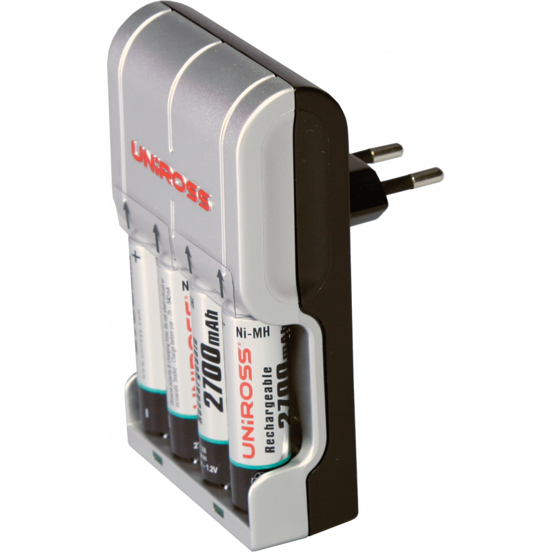 Kit chargeur + 4 piles rechargeables pour Primo et Peristim Pro; Rehab X2 et Myo XT
