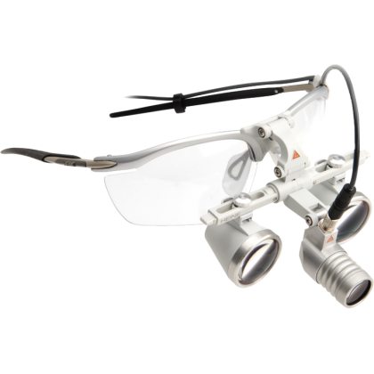 Kit lampe frontale Heine Loupelight 2 LED + loupe binoculaire
