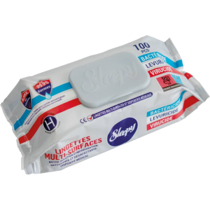 Lingettes désinfectantes avec alcool Sleepy multi-surfaces (sachet de 100)