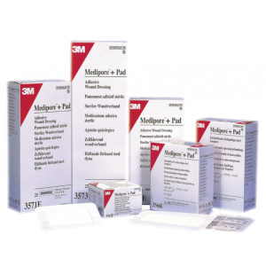 Pansements absorbants stériles multi-extensibles 3M Medipore + PAD (boite de 25 ou 50)