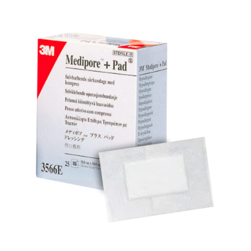 Pansements absorbants stériles multi-extensibles 3M Medipore + PAD (boite de 25 ou 50)