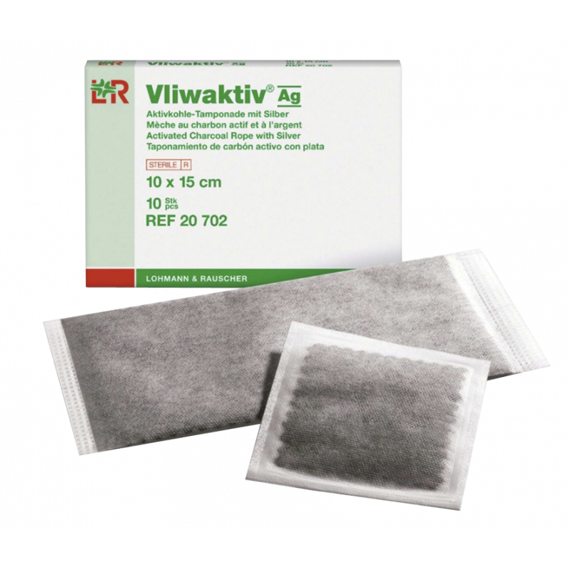 Pansements antimicrobiens non absorbants LR Vliwaktiv + AG (boite de 10)