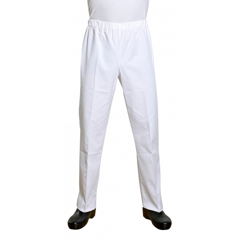 Pantalon mixte sergé blanc BERING