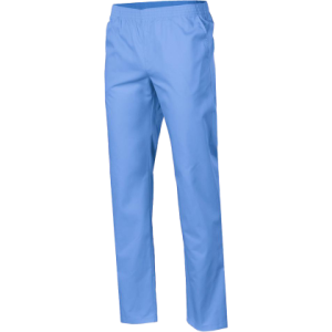 Pantalon médical mixte polyester/coton (bleu)