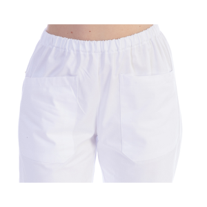 Pantalon unisexe en coton/polyester Gima (blanc)