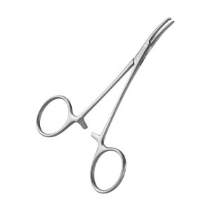 Pince Halstead courbé en inox – 13 cm (à l’unité)
