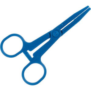 Pinces Kocher sans griffes en plastique stériles – 14 cm (boite de 10)