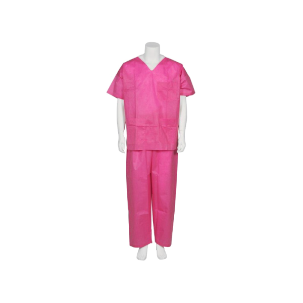 Pyjama de bloc rose Abena (carton de 50)