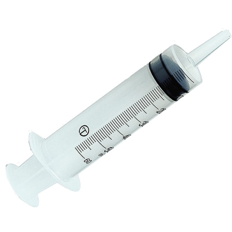 Seringues 3 pièces Térumo Terucristal 50 ml sans aiguille; embout cathéter (boîte de 25)