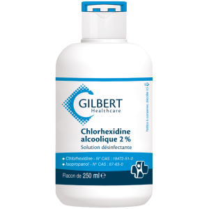 Solution désinfectante Gilbert- Chlorhexidine Alcoolique 2%