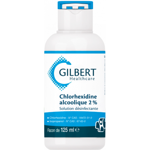 Solution désinfectante Gilbert- Chlorhexidine Alcoolique 2%