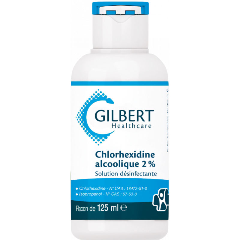 Solution désinfectante Gilbert- Chlorhexidine Alcoolique 2%