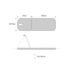 Divan d’examen électrique Mobercas CE-0127 (1 moteur)
