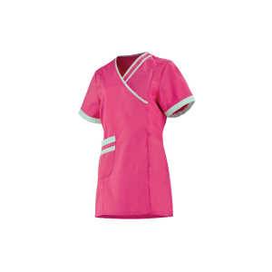 Tunique médicale femme Lafont Lilée (rose et blanc)