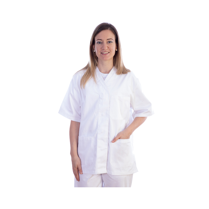 Veste femme en coton/polyester Gima (blanc)
