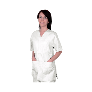 Veste unisexe en coton/polyester Gima (blanc)