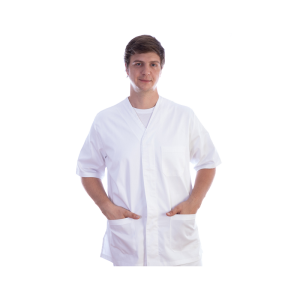 Veste unisexe en coton/polyester Gima (blanc)