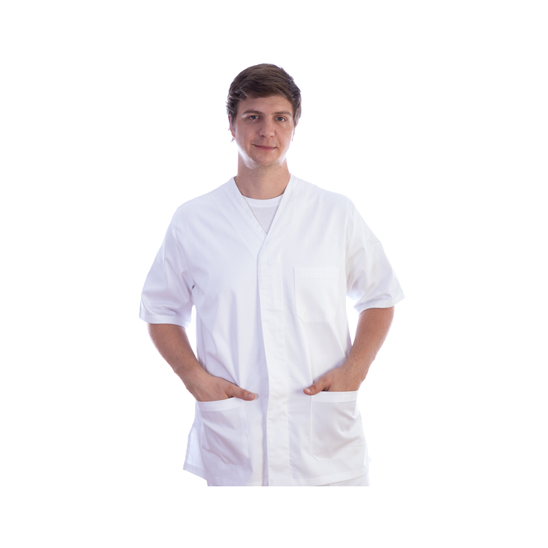 Veste unisexe en coton/polyester Gima (blanc)