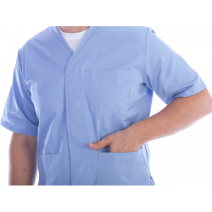 Veste unisexe en coton/polyester Gima (bleu clair)