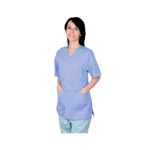 Veste unisexe en coton/polyester Gima (bleu clair)