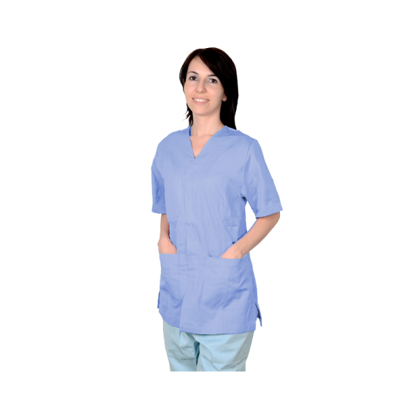 Veste unisexe en coton/polyester Gima (bleu clair)