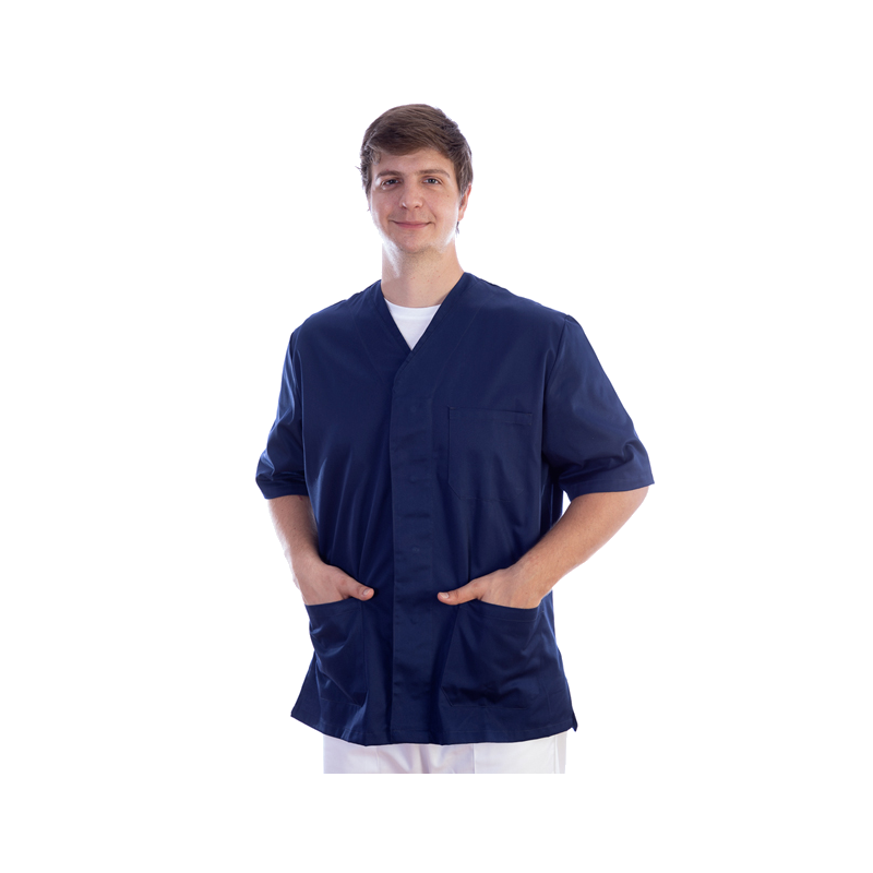 Veste unisexe en coton/polyester Gima (bleu marine)